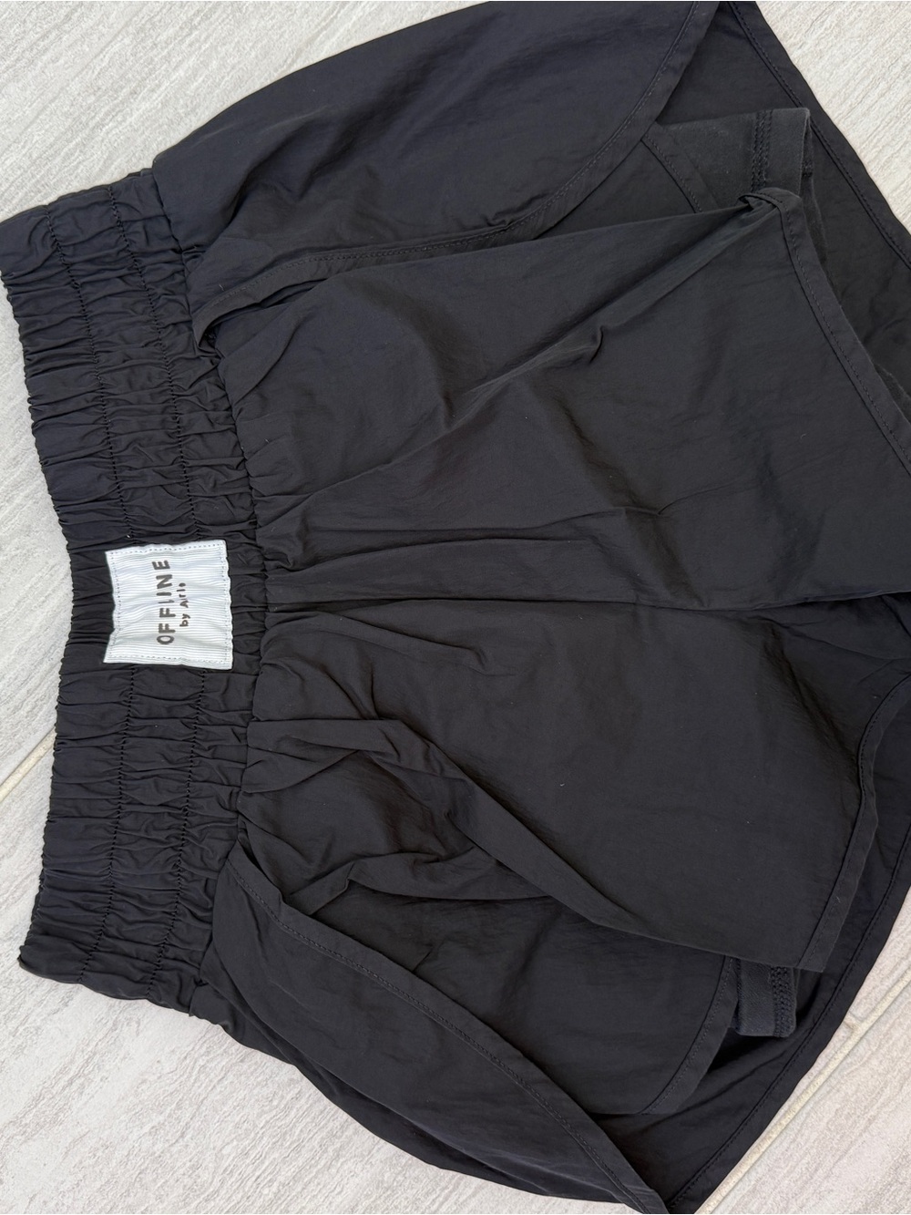 aerie Black Athletic Pull-On Shorts